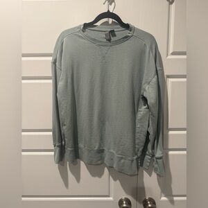 Sweaty Betty After Class Sweatshirt Organic Cotton Modal Cool Mint Size XSmall